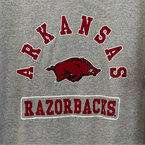 Russell Arkansas Razorbacks T-Shirt Men’s Large Gray NCAA Tee NWT - Picture 5 of 8